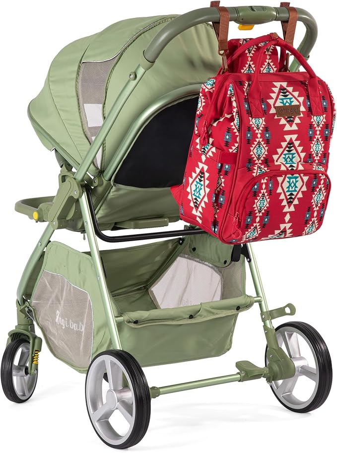 Montana West Wrangler Diaper Bag Backpack Aztec Callie Bag Travel Backpack Purses Western Multi-Function Baby Bags for Mom - Image 5