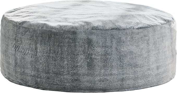 Hobestluk Bean Bag Chair for Adult Giant Beanbag with Filler Grey 6FT | Breathable Material Removable Machine Washable Cover Memory Foam Living Room Bedroom Reading Gaming Oversized Large Big - Image 8