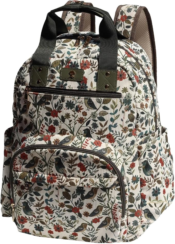Diaper Bag Backpack Corduroy Multifunction Baby Fashion Travel Pack office Laptop Bag by ESVAN