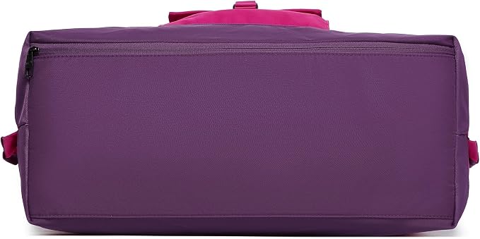 Duffel with Utility Pouch, 40L Weekender Overnight Bag with Shoe Compartment for Travel and Sports (Purple) - Image 9