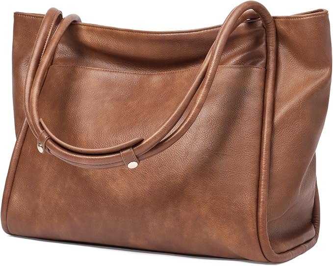 GAEKEAO Tote Bag for Women Vegan Leather Zipper Shoulder Bags Travel Purses | Large Capacity Purse Handbags, Inner Pocket with Key Clip, Fits 14" Laptop, for Casual Work Dating Commute Daily Weekender by GAEKEAO