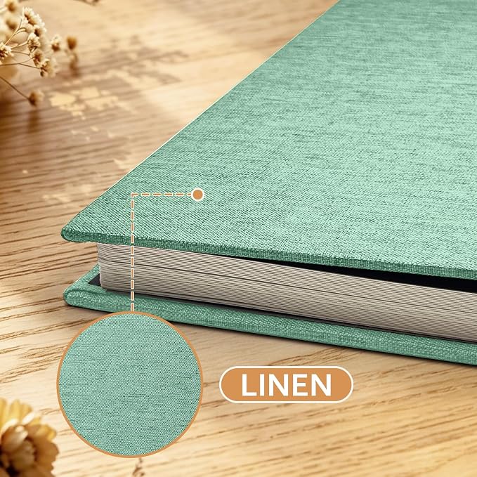 Large Photo Album Self Adhesive Scrapbook Album for 4x6 5x7 8x10 Pictures DIY Photo Book for Wedding, Anniversary, Christmas, Baby Shower, Ideal for Preserving Precious Moments - Image 4