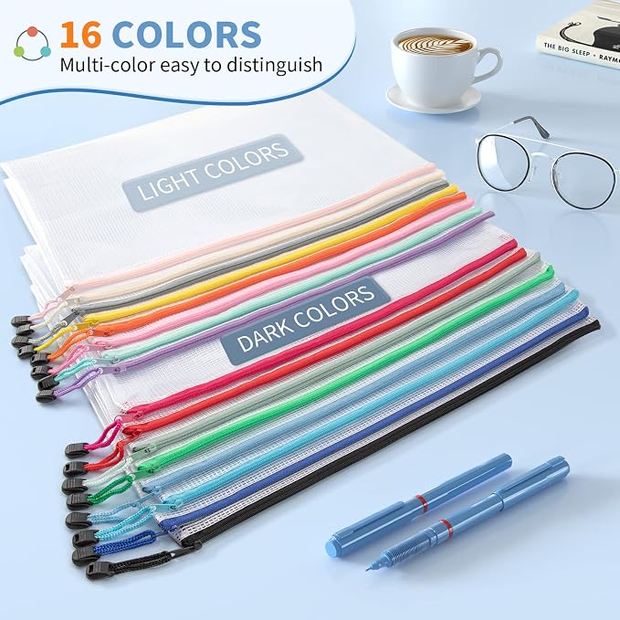 Umriox Zipper Pouch Bundle (32PCS 16.9x12.4 in & 32PCS 13.0x9.0 in) - Image 2