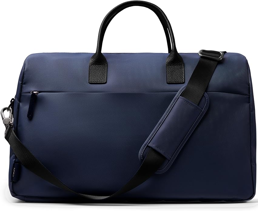 Carry All Split Weekender, Carry On Bag | Weekender Travel Bag for Personal & Work, Zipped Pockets, Pass-Through Band, Clamshell Opening, Flight Approved by July