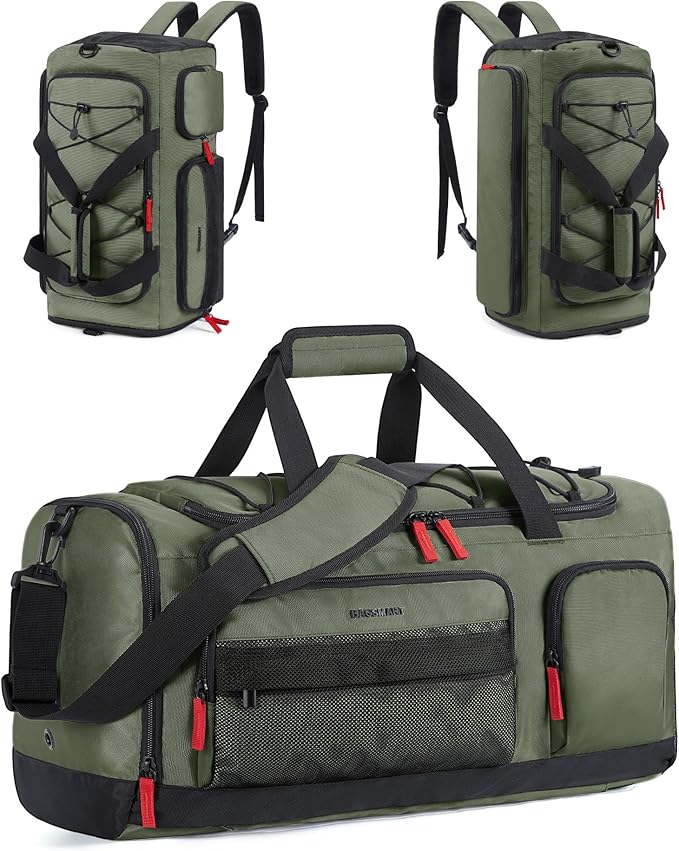 BAGSMART Gym Bag for Men, Athletic Sports Backpack Travel Hiking Duffel | 3-In-1 Gym Bag for Travel Clothes & Padded 13.3" Laptop, with Waterproof Wet Pocket & Shoe Compartment for Travel Camping by BAGSMART