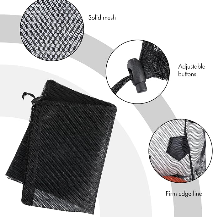 Berlune 30 Pack Large Mesh Laundry Bags | Oversized breathable mesh bags help sort and transport laundry for dorms, rentals, laundromats and facilities. - Image 4