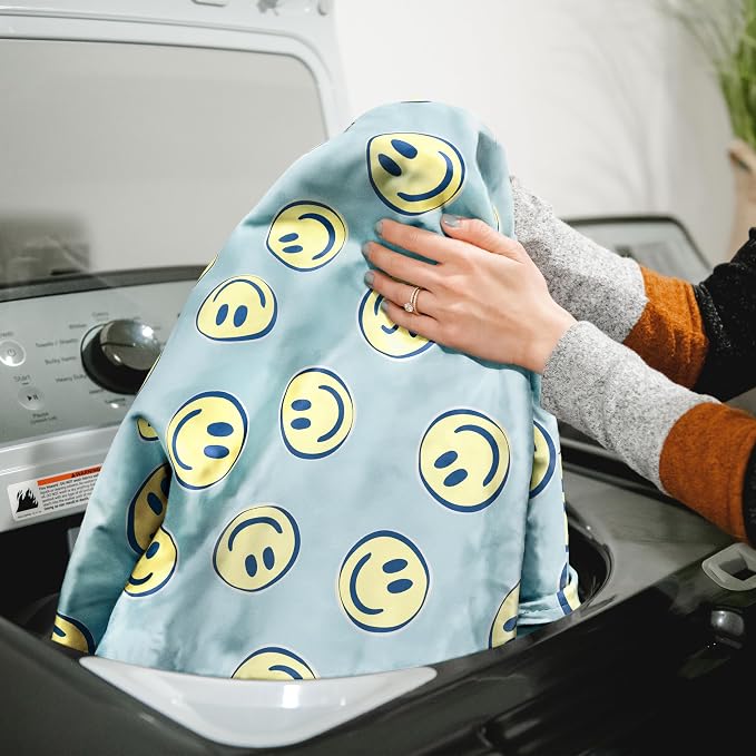 Big Joe Fuf 4Ft Foam Teen Bean Bag Chair, Smiley Face Plush | Premium Shredded Foam Filled, Plush, Adult-Sized Comfortable Seating, Supports Up to 300 lbs - Image 6