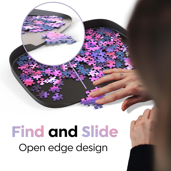 Puzzle Sorting Trays - Set of 6 - Up to 1500 Pieces - Unique Stackable Jigsaw Trays with Box Display Design - Premium Jigsaw Accessory - Image 4