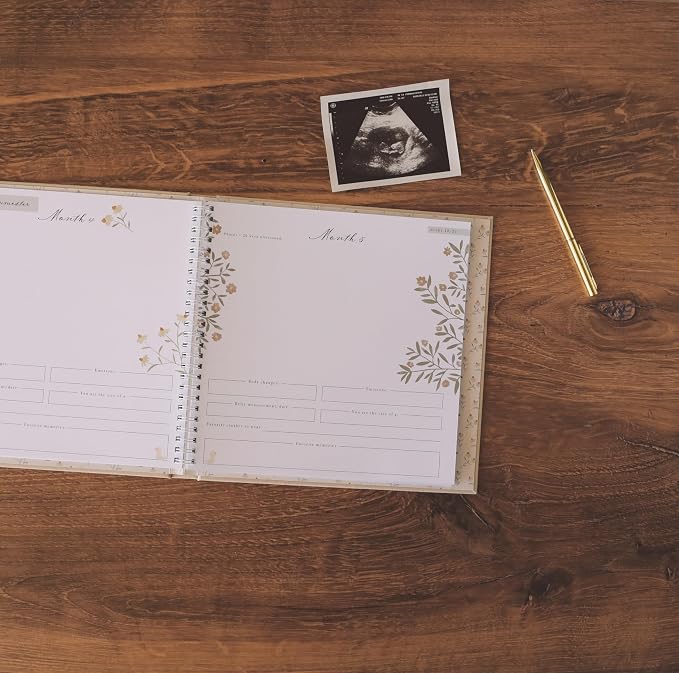 Lucy Darling Pregnancy Journal & Memory Book, Mom & Baby Diary, Pregnancy Must Haves for Expecting First Time & Experienced Moms, Maternity Milestone Gifts, Premium Baby Book Keepsake (Desert Sand) - Image 2