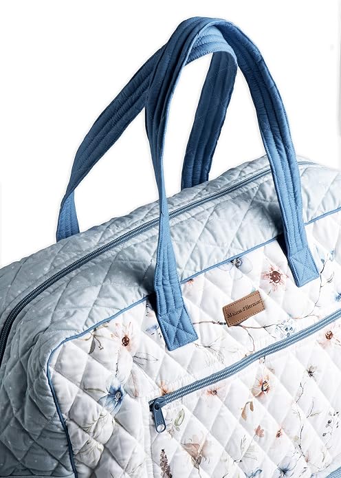 Maison d' Hermine Weekender Bags for Women Cotton Quilted Duffel Overnight Luggage Weekend Bag for Men Gym Gifts Travel | Overnight Luggage Weekend Bag for Men Gym Sports Gifts Duffle bag Business Travellers Trip Spring Summer - Image 2