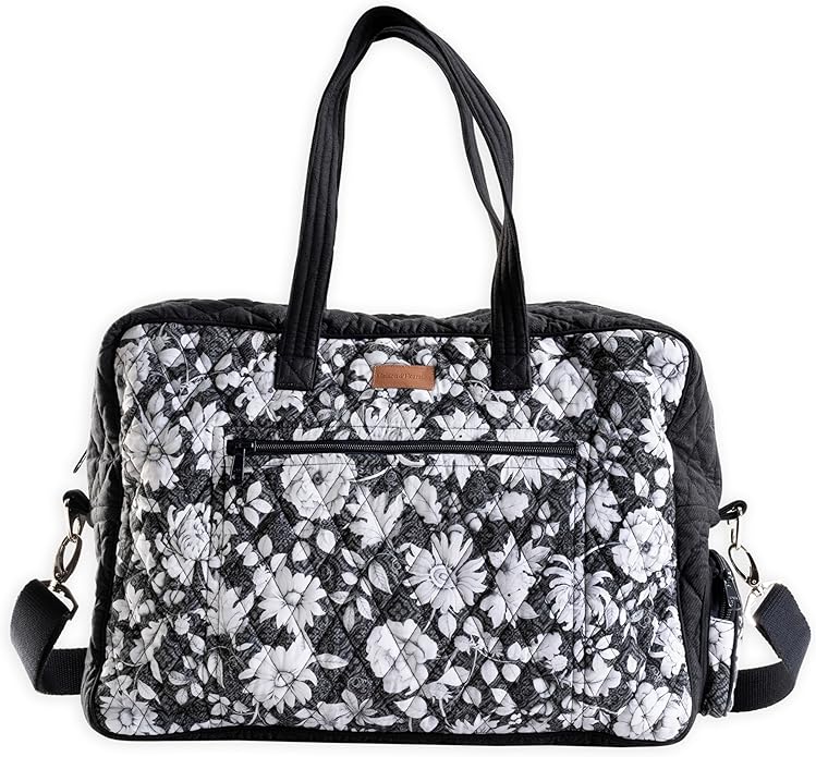 Maison d' Hermine Weekender Bags for Women Cotton Quilted Duffel Overnight Luggage Weekend Bag for Men Gym Gifts Travel | Overnight Luggage Weekend Bag for Men Gym Sports Gifts Duffle bag Business Travellers Trip Spring Summer by MaisondHermine