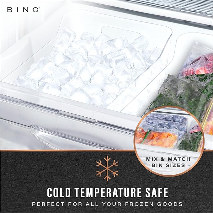 BINO | The SOHO Collection Plastic Storage Bins, X-Small - 4 Pack, Clear | Pantry and Fridge Organizer Containers, Kitchen Cabinet and Medicine Cabinet Bins - Image 6
