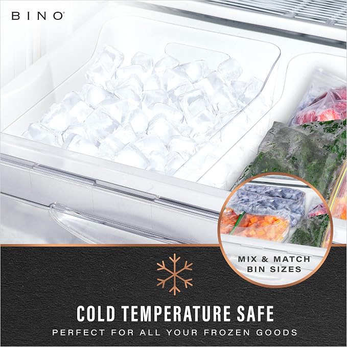 BINO | The SOHO Collection Plastic Storage Bins, X-Small - 2 Pack, Clear | Pantry and Fridge Organizer Containers, Kitchen Cabinet and Medicine Cabinet Bins - Image 6