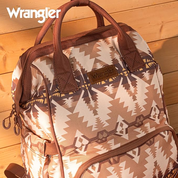 Wrangler Callie Diaper Bag Backpack with Stroller Straps Multifunction Baby Travel Bag WG2210-9110TN - Image 7