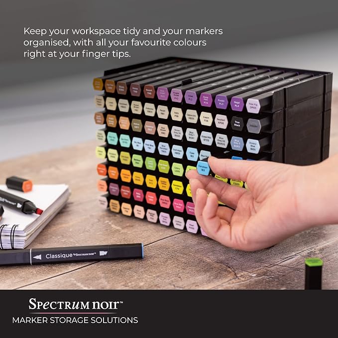 Crafter's Companion SPECN-6 Spectrum Noir Marker Storage Trays, 6/Pack,Black - Image 5
