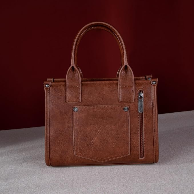 Montana West × Wrangler Tote Bag for Women Western Cow Print Purse Designer Top Handle Handbags - Image 5