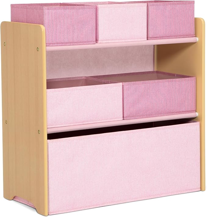 Delta Children - GapKids 6 Bin Toy Organizer - Greenguard Gold Certified, Blush Pink by DeltaChildren