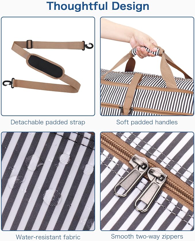 80L EXTRA LARGE Foldable Waterproof Travel Duffle Bag for Men and Women | with Shoe Compartment, 26" Duffel Bagfor Weekender Gym Sport, Tear Resistant - Image 6
