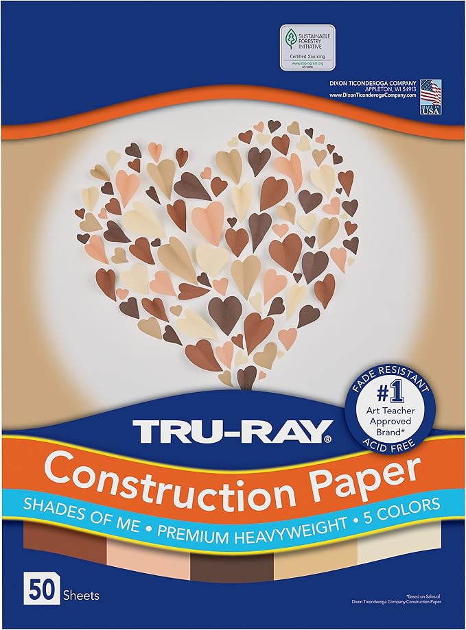 Tru-Ray Shades of Me Construction Paper 9x12 by Tru-Ray%C2%AE