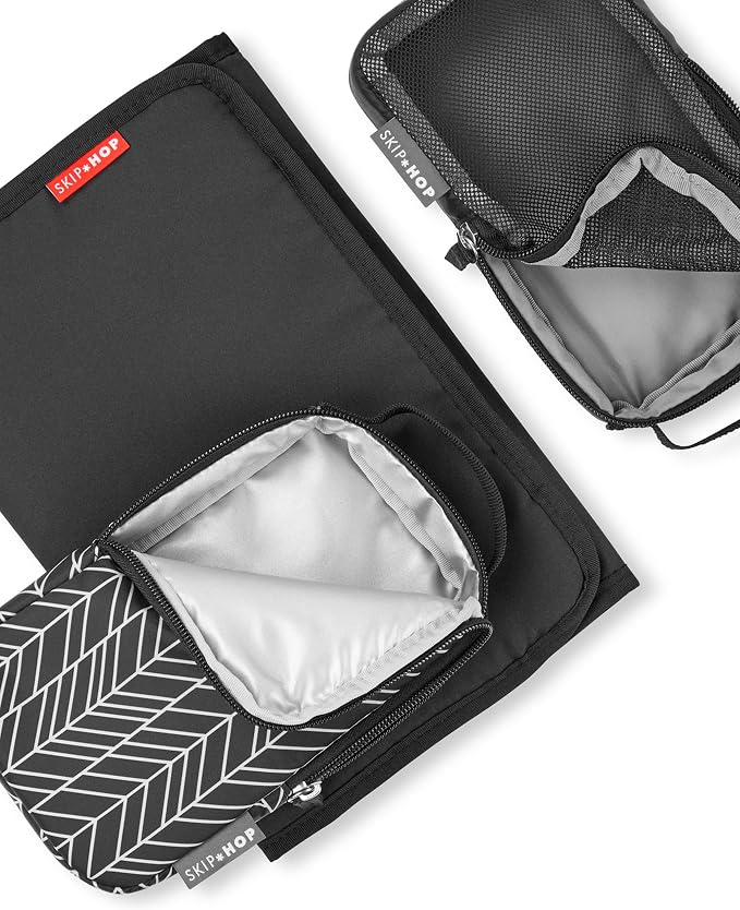 Skip Hop Diaper Bag Backpack: Forma, Multi-Function Baby Travel Bag with Changing Pad & Stroller Attachment, Jet Black - Image 4