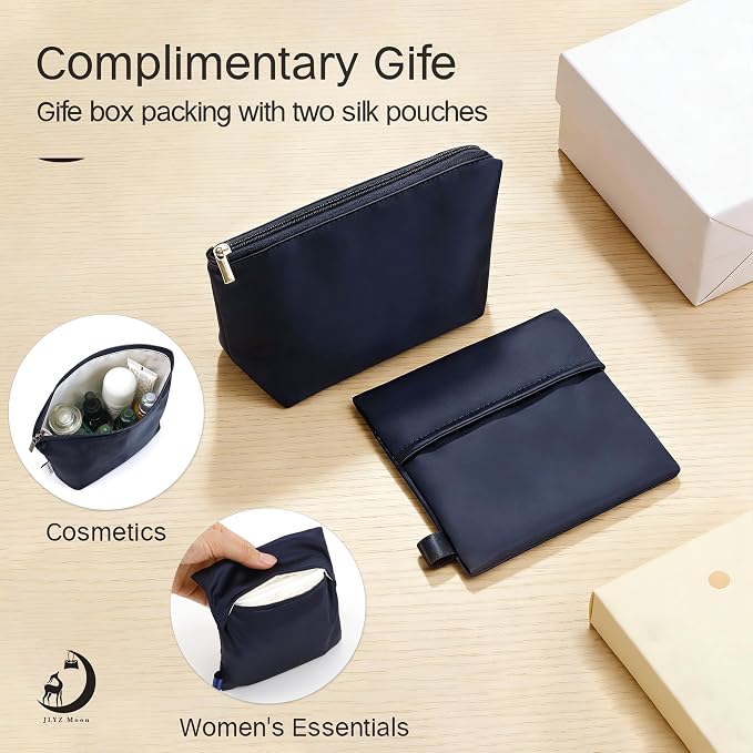 Fits for Brikin Bag Insert Organizer For Hermes(30 R,Blue Nuit) | Premium Silk Material,Smooth Touch,Lightweight,zipper,protect from scratches & stains,multiple pockets,keychain,waterproof - Image 5