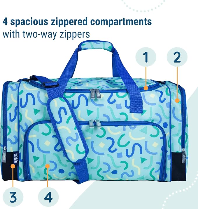 Wildkin Kids Weekender Duffel Bag – Carry-On Size for School, Travel, & Sleepovers - Image 5