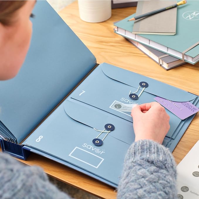 Savor|2025 Updated Edition Family Emergency Binder ™ | Custom Dyed Cloth Expanding File Folder for Important Papers, Babysitter Binder, Birth Certificates, Social Security Cards, Passports, Photos - Image 5