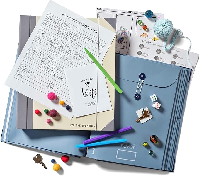 The Folio® Important Document Organizer by Savor | Binder with Guided Labels, Acid-Free File Folder Organizer with 10 Pockets, Document Holder for Home Records, Legal and Medical Papers (Slate) - Image 7