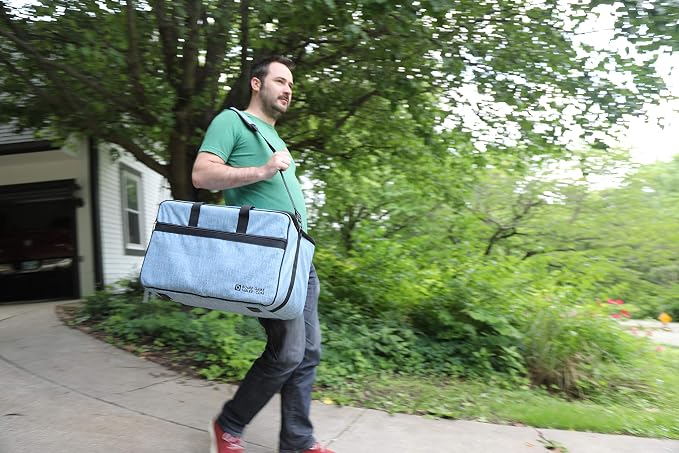 Board Game Bag, [Backpack/Shoulder Strap/Luggage Slip] | Padded Board Game Carrier (Ruby Red) - Image 7
