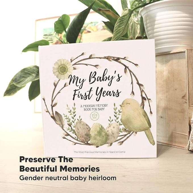 KeaBabies Inspire: Pregnancy Journal Memory Book and First 5 Years Baby Memory Book Journal - 90 Pages Hardcover Pregnancy Book - 90 Pages Hardcover First Year Keepsake Milestone Baby Book - Image 8