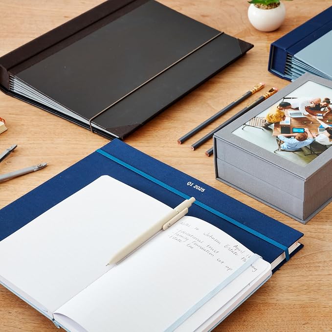 The Folio® Important Document Organizer by Savor | Binder with Guided Labels, Acid-Free File Folder Organizer with 10 Pockets, Document Holder for Home Records, Legal and Medical Papers (Black) - Image 7