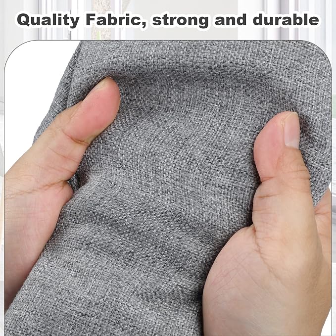 Graciadeco Medium 15" 21 Quart Collapsible Stackable Storage Bins with Lids, 5 Packs Grey Foldable Fabric Closet Boxes Heavy-duty Linen Cube Baskets Container for Bedroom Office (15 x 11 x 8) | 21 Quart 5 Pack Gray1 Collapsible Stackable Linen Fabric 4... - Image 3