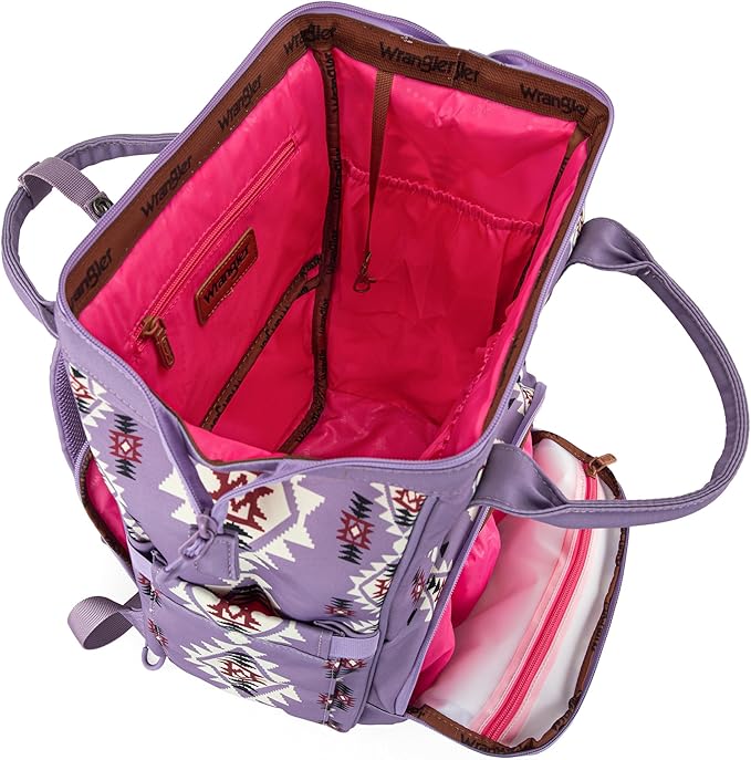 Montana West Wrangler Callie Diaper Bag Backpack with Stroller Straps Multifunction Baby Travel Bag WG2204-9110LV - Image 5