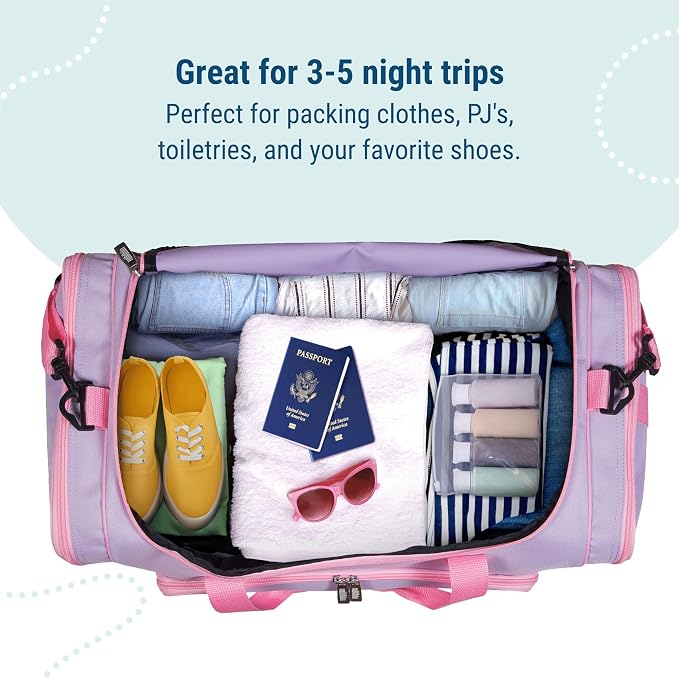 Wildkin Kids Weekender Duffel Bag – Carry-On Size for School, Travel, & Sleepovers - Image 6