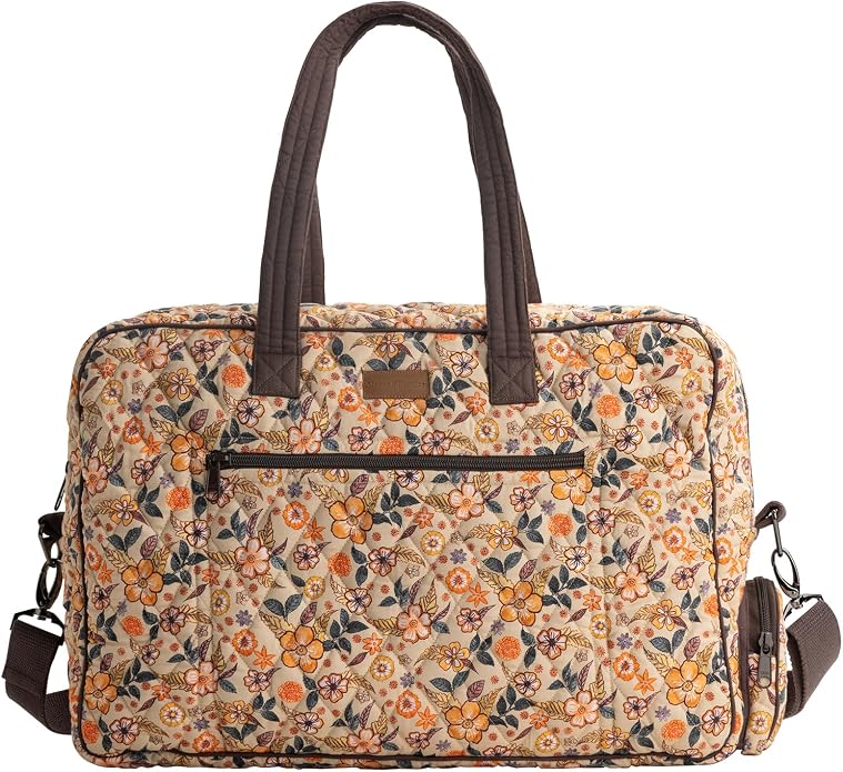 Maison d' Hermine Weekender Bags for Women Cotton Quilted Duffel Overnight Luggage Weekend Bag for Men Gym Gifts Travel | Overnight Luggage Weekend Bag for Men Gym Sports Gifts Duffle bag Business Travellers Trip Spring Summer by MaisondHermine