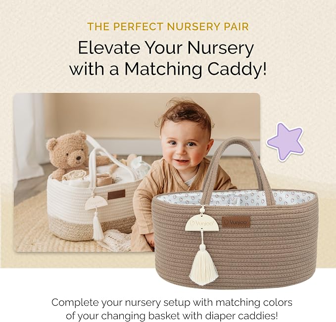 Baby Changing Basket, Portable Diaper Changing Pad, Moses Basket for Newborns, Changing Table Topper for Baby Nursery, Waterproof Travel Pad Cover - Image 7