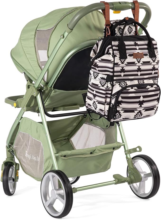 Montana West Wrangler Diaper Bag Backpack Aztec Callie Bag Travel Backpack Purses Western Multi-Function Baby Bags for Mom - Image 3