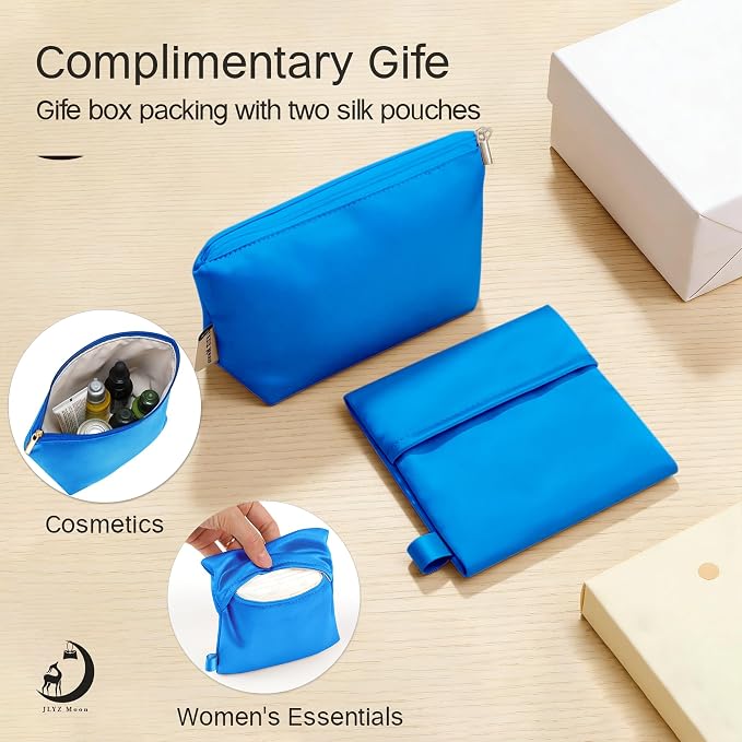 Fits for Brikin Bag Insert Organizer For Hermes(30 R,Aztec Blue) | Premium Silk Material,Smooth Touch,Lightweight,zipper,protect from scratches & stains,multiple pockets,keychain,waterproof - Image 5