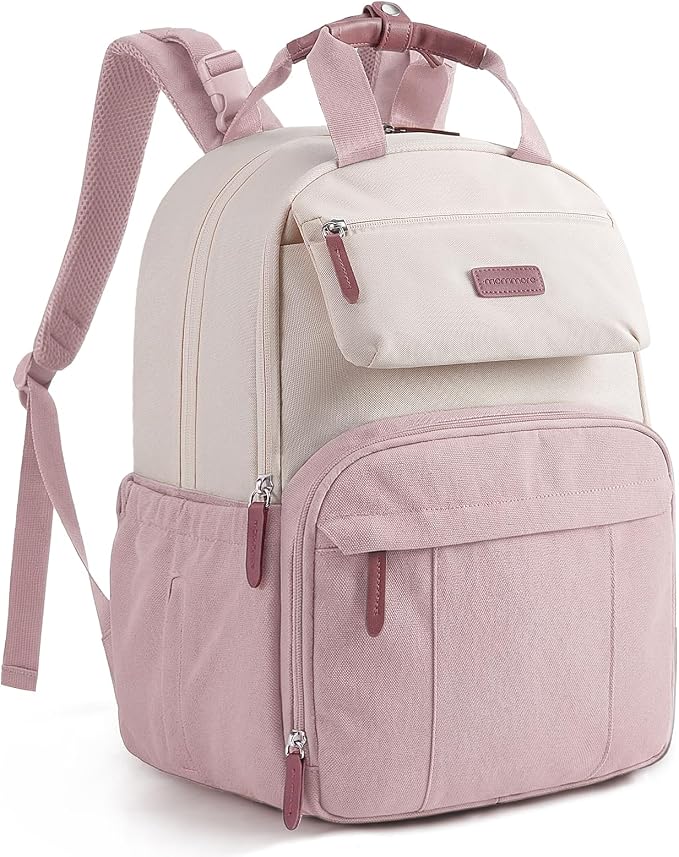 mommore Diaper Bag Backpack Travel Baby Bag with Changing Pad for Mom Dad | Large Capacity, Insulated Pockets, Luggage & Stroller Straps, Maternity Bag for Newborn Baby Essentials, Hospital & Work by mommore