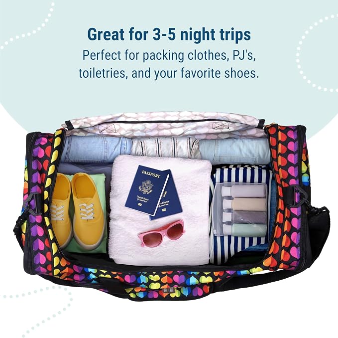 Wildkin Kids Weekender Duffel Bag – Carry-On Size for School, Travel, & Sleepovers - Image 7