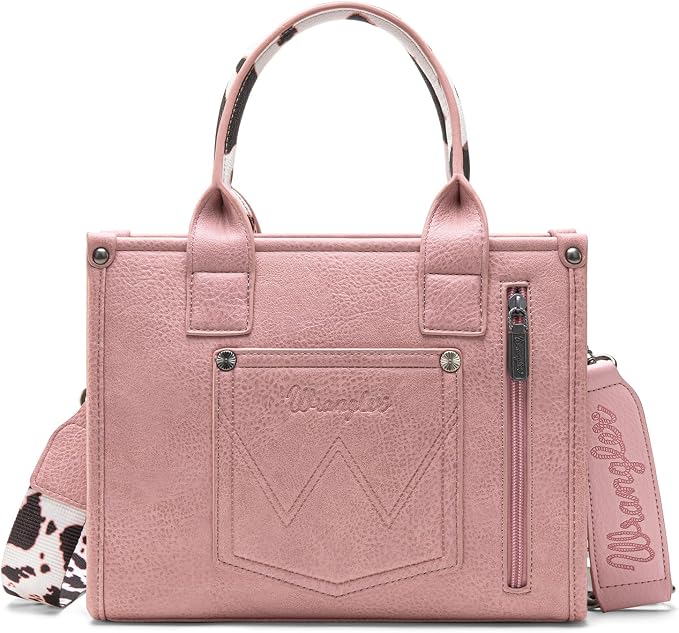 Montana West × Wrangler Tote Bag for Women Western Cow Print Purse Designer Top Handle Handbags - Image 5