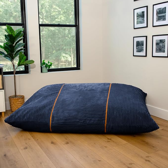 Big Joe Turnabout 3-in-1 Convertible Bean Bag Chair, Midnight Blue - Image 8