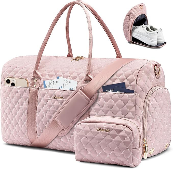 LOVEVOOK Travel Duffle Bag,Weekender Bags for Women Overnight Bag with Shoe Compartment, Carry on with Toiletry Bag,Duffel Bag with Wet Pocket,Hospital Bags for Labor and Delivery by LOVEVOOK