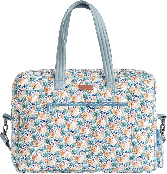 Maison d' Hermine Weekender Bags for Women Cotton Quilted Duffel Overnight Luggage Weekend Bag for Men Gym Gifts Travel | Overnight Luggage Weekend Bag for Men Gym Sports Gifts Duffle bag Business Travellers Trip Spring Summer by MaisondHermine