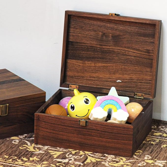 EXISTING Memory Box for Keepsakes, Floral Heart Laser Cut Wood Keepsake Box | Large Wooden Storage Box with Hinged Lid, Keepsake Boxes Gift for Wedding, Valentines Day Anniversary Baby Shower - Image 8