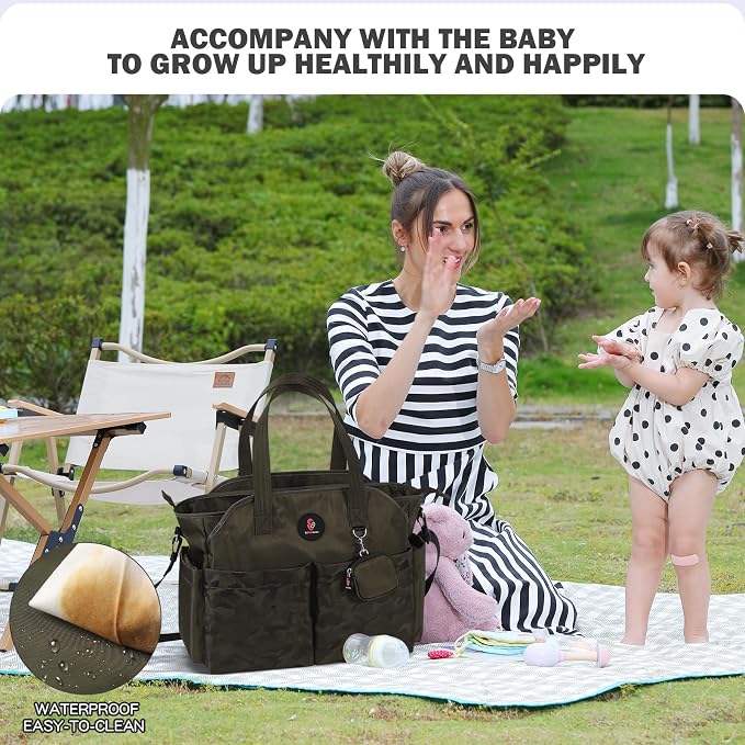 Diaper Bag Tote: Large Tote Baby Bag Boy Diaper Bag Stylish Girl Diaper Bag,Shoulder Mommy Bag - Image 7