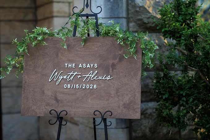 Personalized Last Name Guest Book, Unique Guest Book Sign, Custom Alternative Guest Book, Wooden Guest Book, Wedding Ceremony Guestbook Sign (Design 6) - Image 7