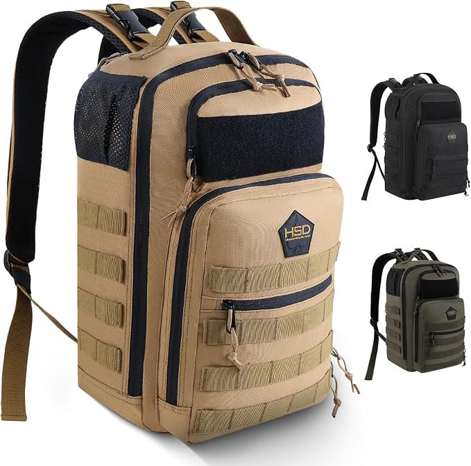 Diaper Bag Backpack with Diaper Changing Mat - Waterproof Military-Grade Baby Travel Bag - Spacious Design for Moms and Dads on the Go with Toddlers Baby Bag - Coyote Brown by HighSpeedDaddy