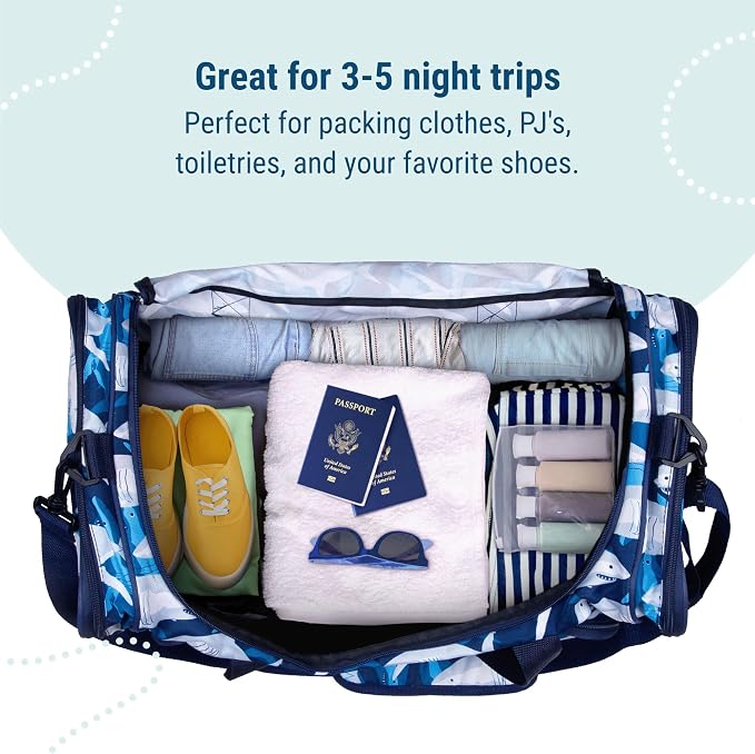 Wildkin Kids Weekender Duffel Bag – Carry-On Size for School, Travel, & Sleepovers - Image 7
