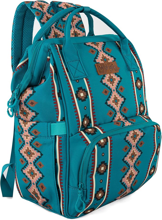 Montana West Wrangler Callie Diaper Bag Backpack with Stroller Straps Multifunction Baby Travel Bag WG2204-9110TQ by THEOFFICIALMONTANAWEST
